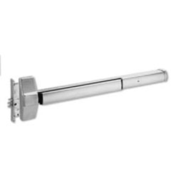 ED5600L-630-LHR-W036-M54 36 in. ED5600L Mortise Pushpad Device - Left Hand Reverse - 630 Satin Stainless Steel