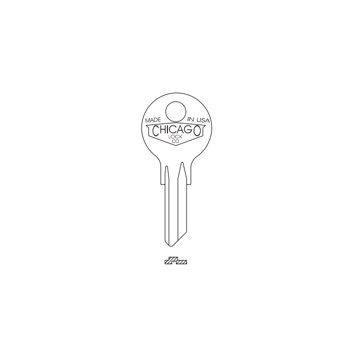 DK-35 Chicago Key Blank - K-35