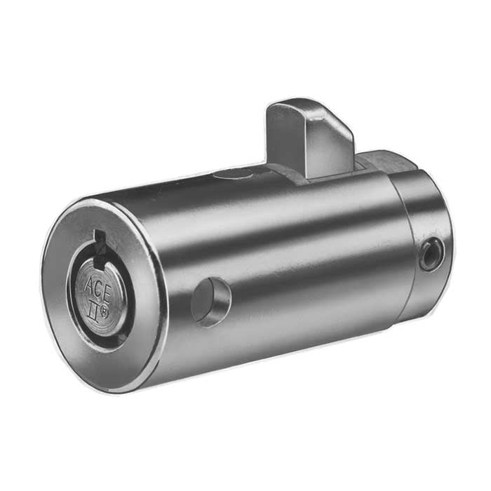 C4255-19RL-KASP804 Chicago T-Handle Cylinder Lock - Pop-Out Cylinder - Keyed Alike SP804 - Satin Chrome