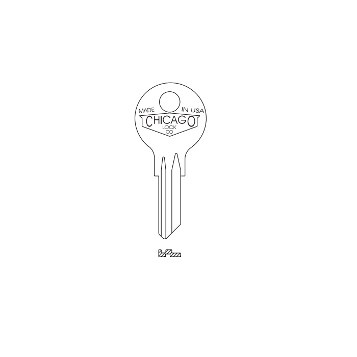 DK-5 Chicago Key Blank - K-5