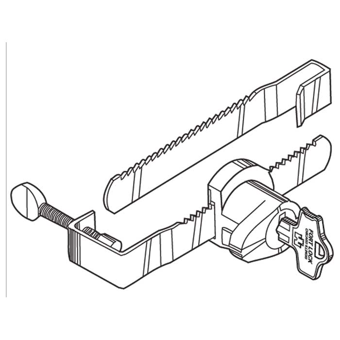 MFWSG29000-KA3012 Fort Double-Bitted High-Security Showcase Lock - Keyed Alike 3012 - Nickel Plated