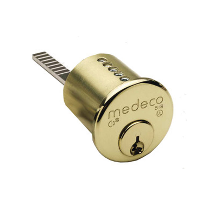 100200-P-05-43S-Z01-624 M4 Bi Mortise Cylinder with Straight Cam - Uncombinated