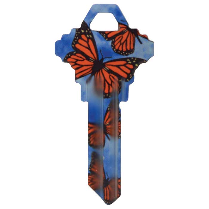 SC1-HK19 0.45 in. Happy Keys Butterflies Key Blank