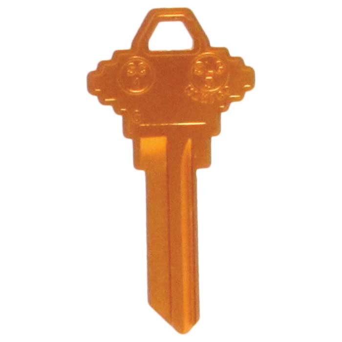 SC1-3.AN Aluminum SC1 Orange Key Blank