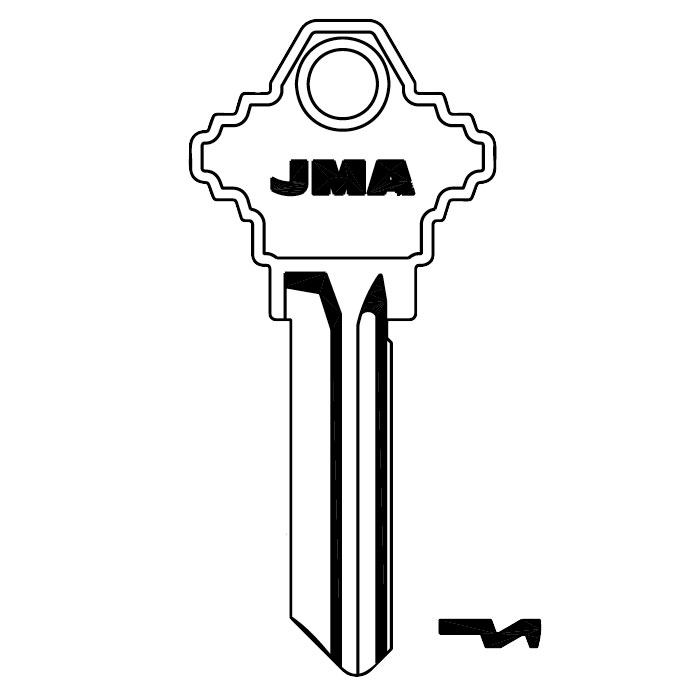SC4-BR-250PK-JMA Brass Key Blank - Pack of 250