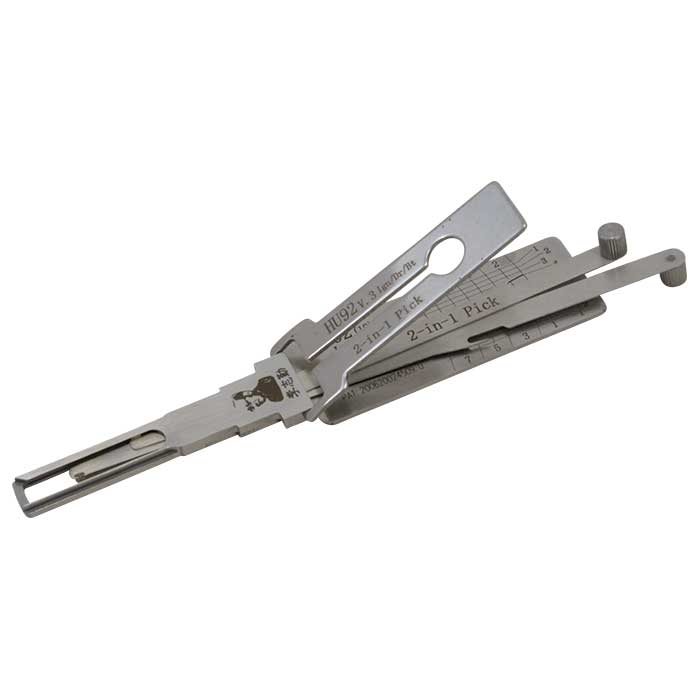 LISHI2-1HU92-TWIN 8-Cut 2-Track High Security Auto Lock Picking Tool for HU92 BMW