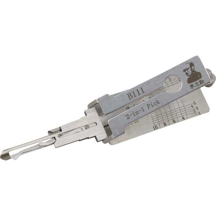 OL-B111-AG Z Keyway Warded 2-in-1 Pick Tool for B111 B106 GM