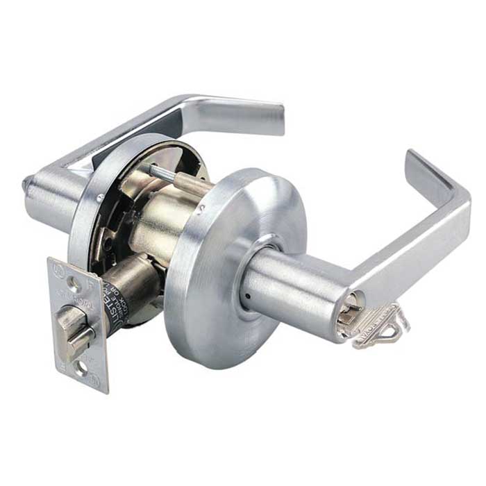 ICSL05-26D Grade 2 Storeroom Lever Lockset with SFIC, 626-US26D Satin Chrome