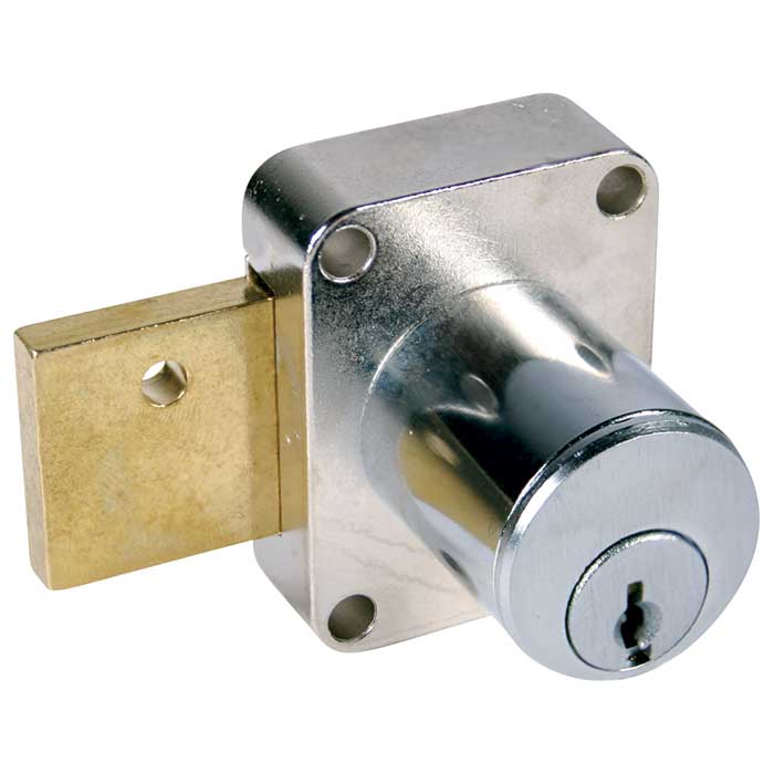 C8173-26D-KD 0.87 in. Pin Tumbler Surface-Mount Door Lock - Deadbolt Type - Keyed Different - Satin Chrome