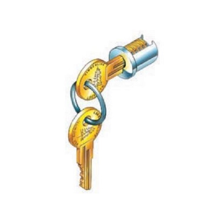 C100LP-14A-KA108T Timberline Lock Plug - Keyed Alike 108T - Bright Polished Nickel