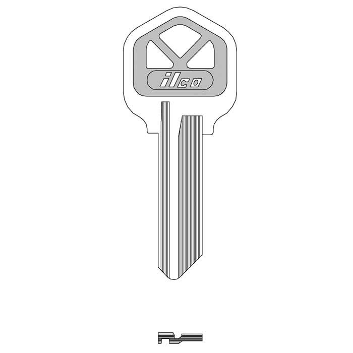 KW1-PC-VIOLET- KW1-PC-Violet Key Blank