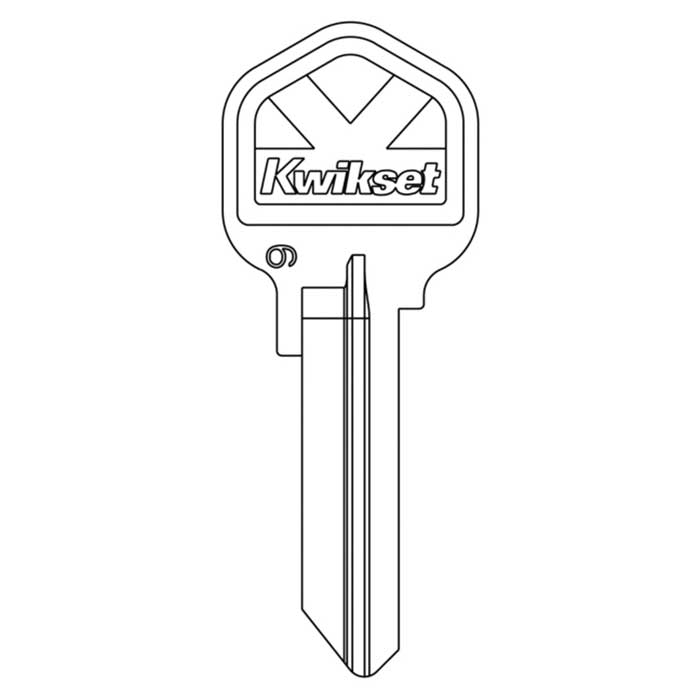 Kwikset 81208-001 K Bow Nickel Plated 6 Pin Key Blank