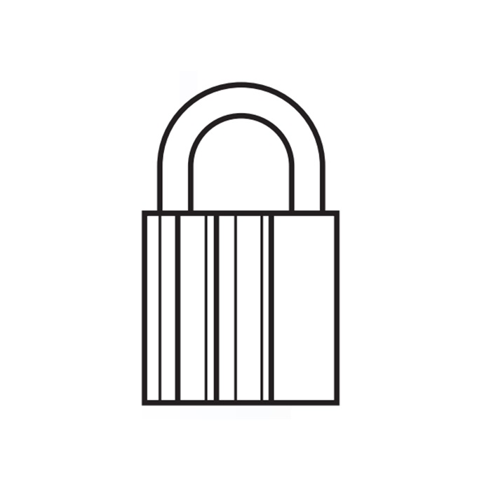 65391B No.3 Key Retaining Padlock
