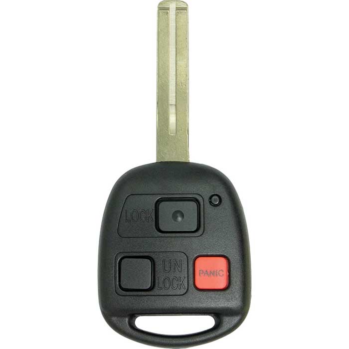 RK-LEX-1512-C Replacement Remote Key with Red Button 4D68 Chip Short Blade for 2003-2004 Lexus GX470