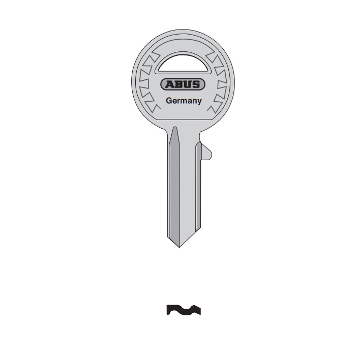 24-41KB-L 24-41 Left ROHL LH4 Brass Nickel Plated Key Blank