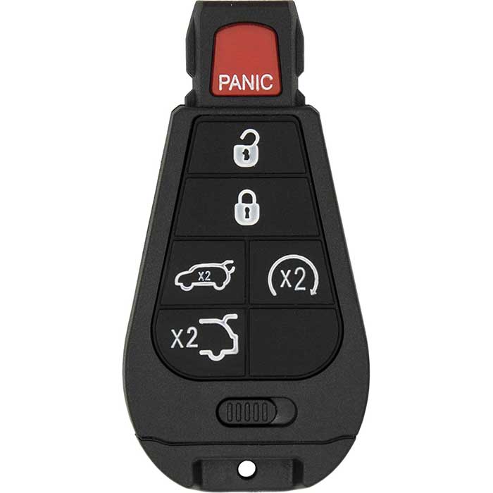 RK-CHY-PDZ11 Replacement 6 Button Remote Key for 2008-2010 Jeep Commander