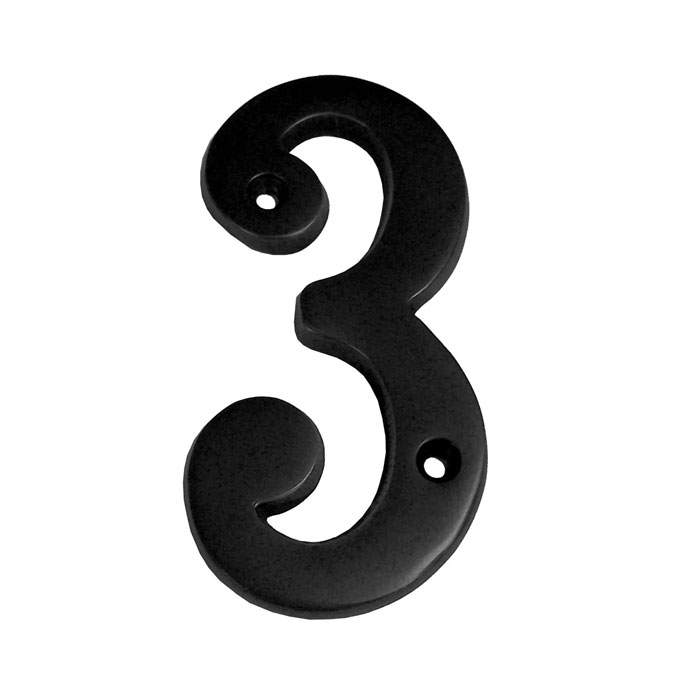 283BLK 4 in. Heavy Cast Number 3 - Matte Black