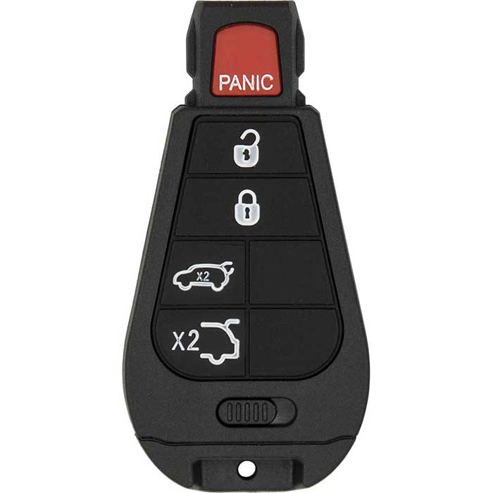 RK-CHY-PDZ10 Replacement 5-Button Remote Key for 2008-2010 Jeep Commander