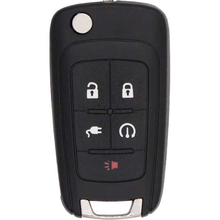 PRX-GPPSV 5 Button Flip Key Replacement for 2011-2015 Chevrolet Volt