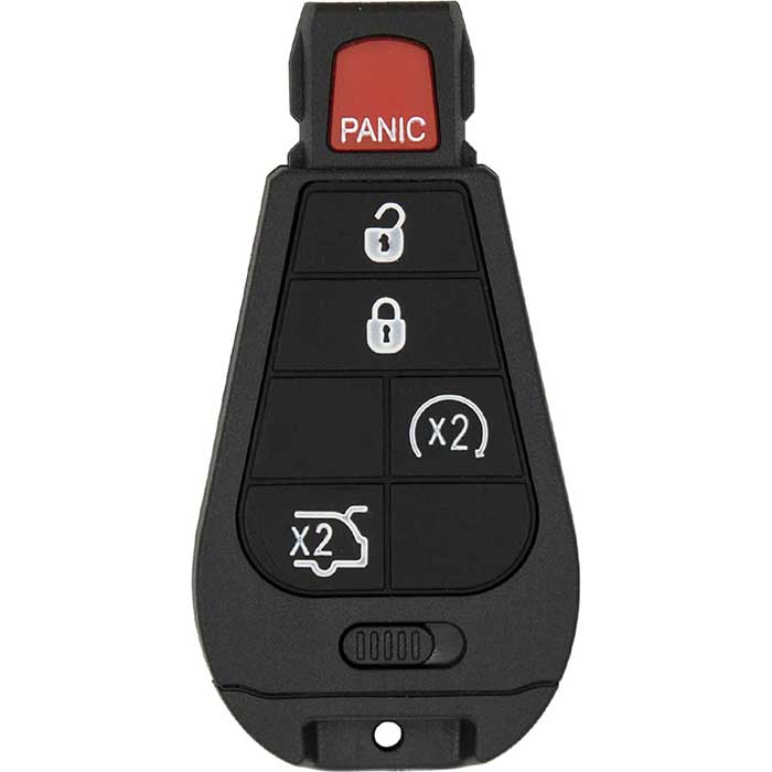 RK-CHY-PDZ2 5 Button Replacement Remote Key for 2008-2010 Jeep Commander