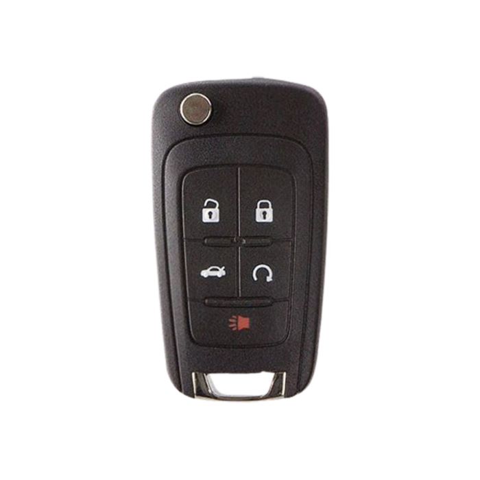 RK-GM-FP5-073 5 Button Remote Flip Key for 2010-2019 Chevrolet GMC Impala Malibu Equinox