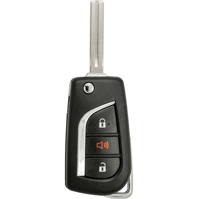 RK-TOY-BFB3 Replacement 3 Button Remote Flip Key for 2017-2018 Toyota Corolla iM