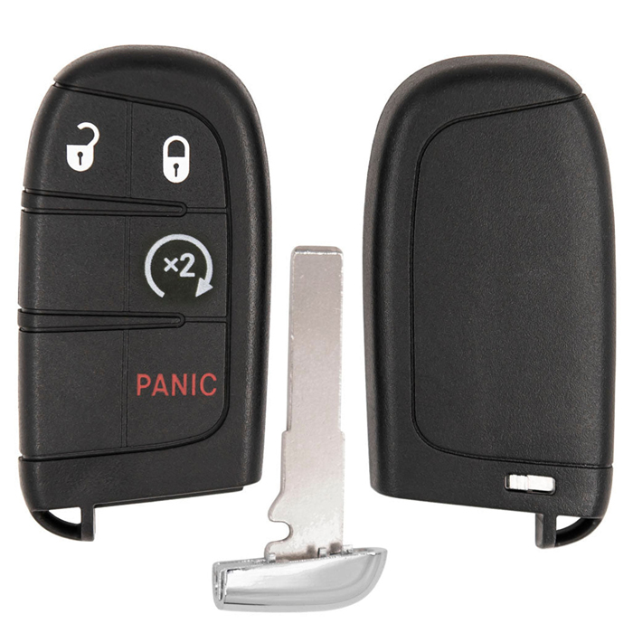 SHELL-CHY-756 4-Button Smart Key Shell for Dodge Jeep