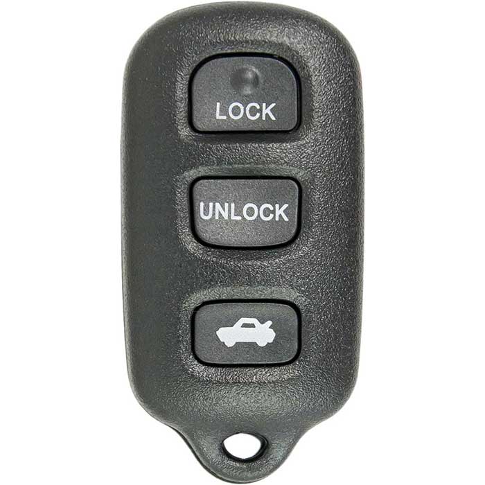 R-TOY-BBX-5 4 Button Replacement Remote for 1999-2004 Toyota Avalon