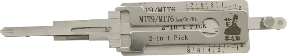 OL-MIT9-MIT6-AG Twin Lifter 2-in-1 Auto Lock Picking Tool for MIT9-MIT6 Mitsubishi