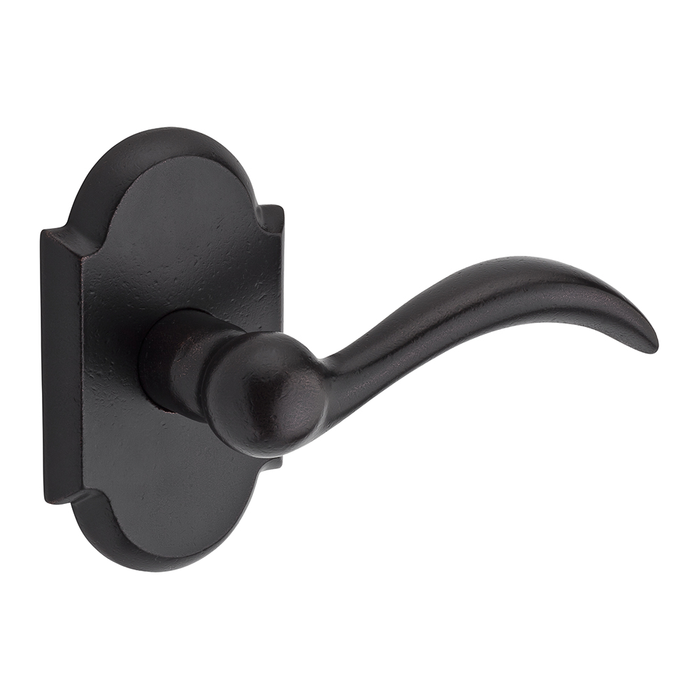 PV-ARC-R-RAR-481 Privacy Arch Leverset with 6L Rustic Arch Rose - Right Hand - Dark Bronze