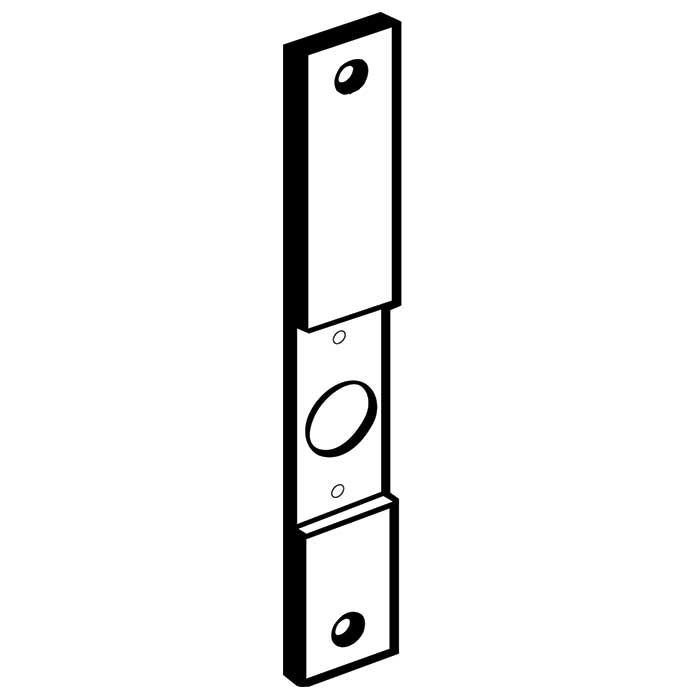 Don Jo Manufacturing EL-86 Mortise-to-Electric Lock Conversion Plate - Prime
