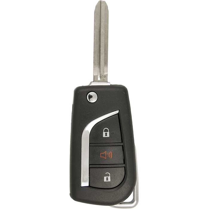 RK-TOY-FLPMZ5 3 Button Replacement Remote Flip Key for 2011-2013 Scion tC