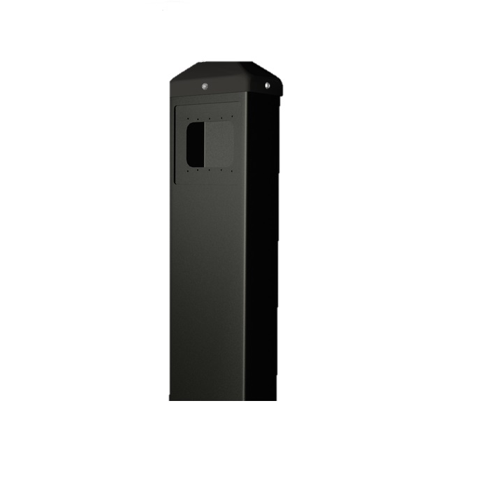 10BOLLARDBLK 4.5 in. Stainless Steel Push Plate - Black