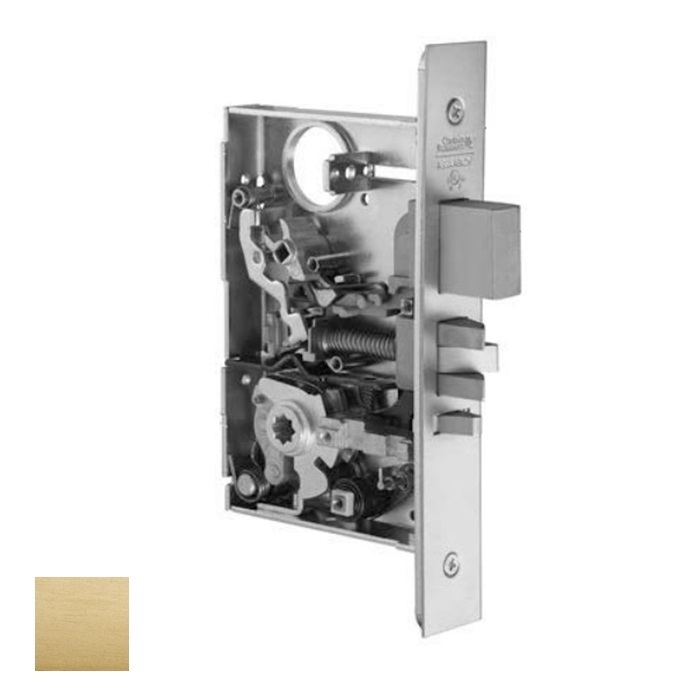 ML2073-LL-606 ML2072 Mortise Classroom Security Lever Lockset Body Only - 606 Satin Brass
