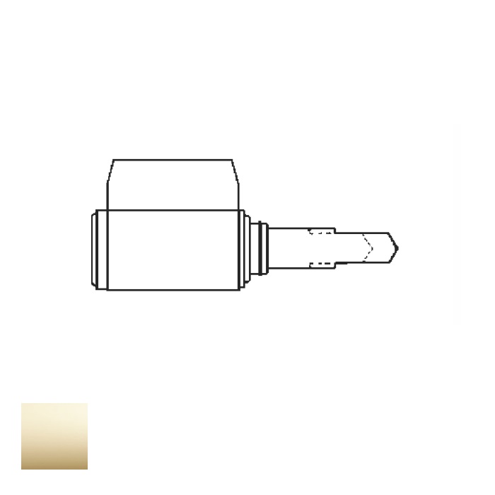 88673-605 TMax Sargent 73 KIK Cylinder Assembly - Bright Polished Brass