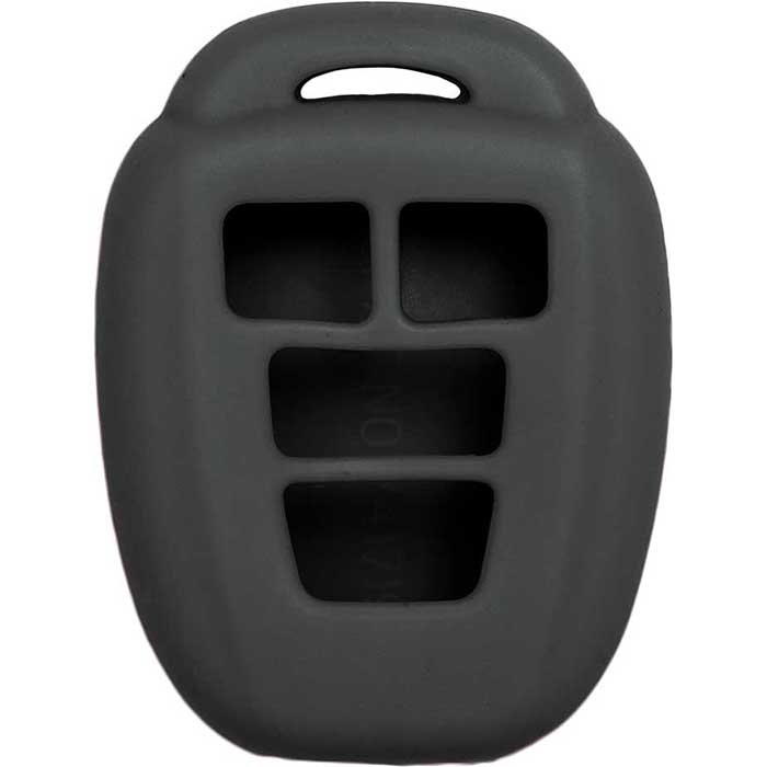 SJ-TYOTAG94-BLACK 4 Button Silicone Jacket Keyless Remote Cover for TYOTAG94 Toyota - Black