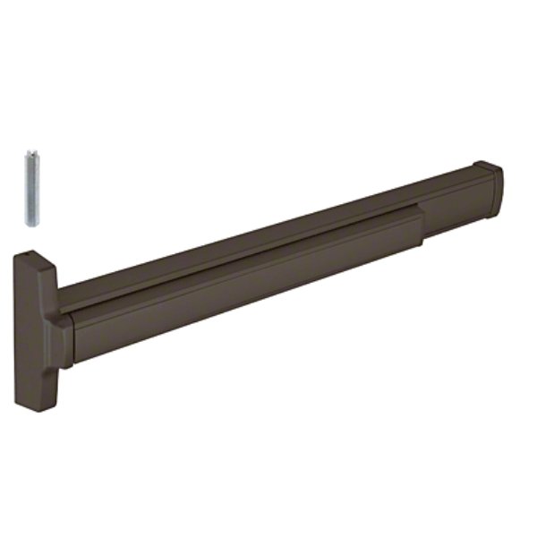 31-2086-L-3-7-313 36 in. Left-Hand Reverse-Bevel Concealed Vertical Rod Panic Exit Device - Dark Bronze Anodized