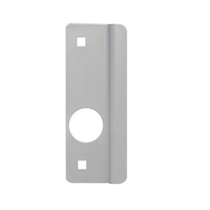 Don Jo Manufacturing GLP-307-630-LHR 7 x 2.62 in. Wrap Around Latch Protector for Aluminum Storefront Doors - Satin Stainless Steel