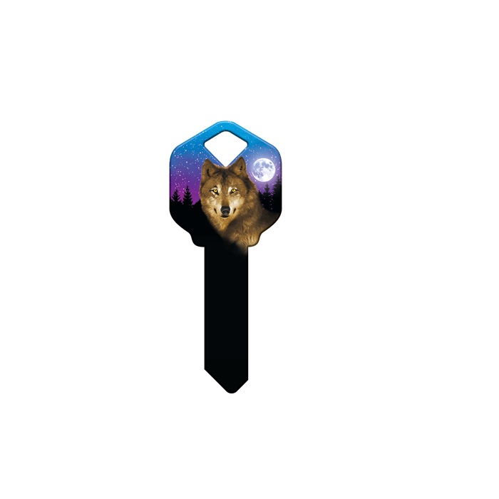 KW-HK38 2.1 in. Happy Keys Wolf Key Blank