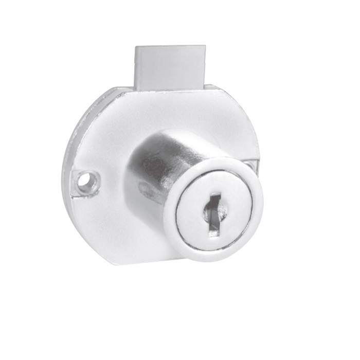 C8705-14A-KA413 1.18 in. Disc Tumbler Drawer Lock - Deadbolt Type - Keyed Alike 413 - Bright Polished Nickel