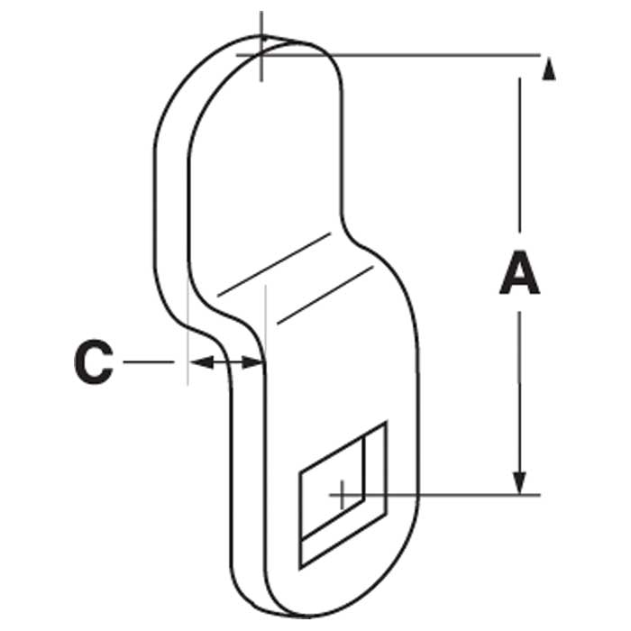 OF2408 1.5 x 0.5 x 0.25 in. Fort Standard Cam Lock