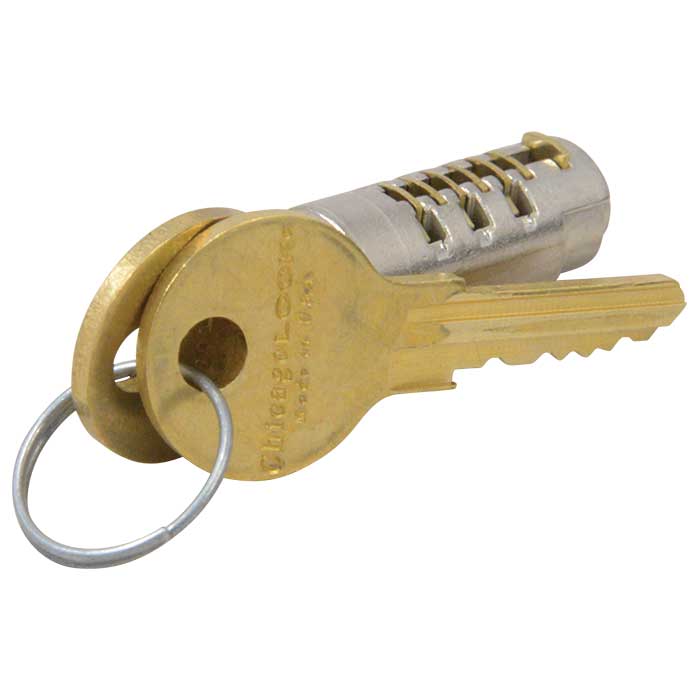 P-1076-K101-KA2K7T99662 Chicago 1 Cylinder Plug with Keys Keyway