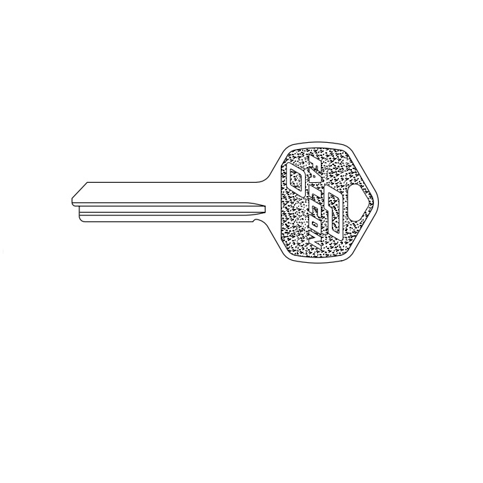 KB628-Y23 Y23 IC Keyway Blank