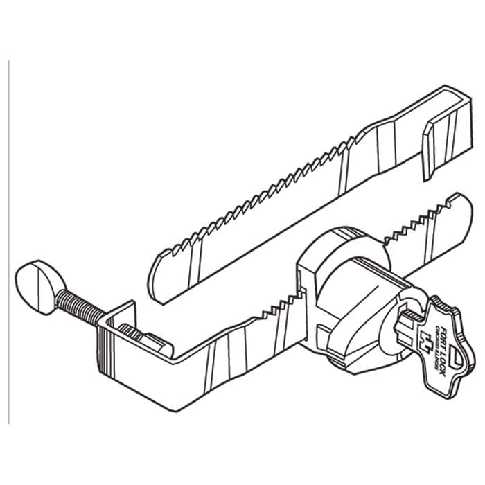 MFWSG29000-KD Fort Double-Bitted High-Security Showcase Lock - Keyed Different - Nickel Plated