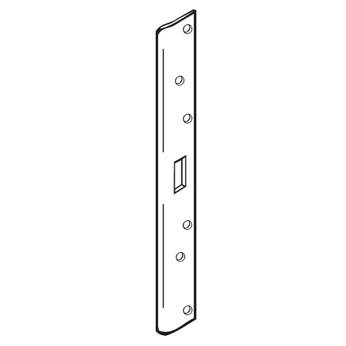 Don Jo Manufacturing AST-21341-BP 18 x 1.75 in. Armor Security Strike Plate - Brass