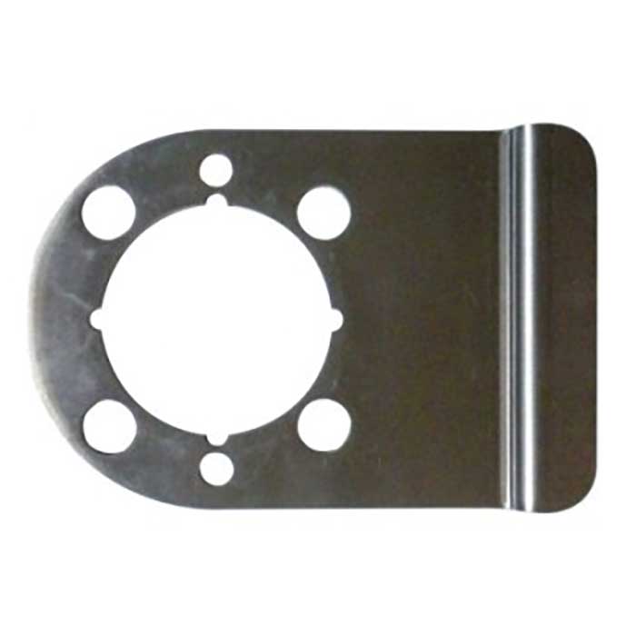 Don Jo Manufacturing WSLP-104-630 4 x 5 in. Slipper Latch Protector for Commercial Locks - Satin Stainless Steel