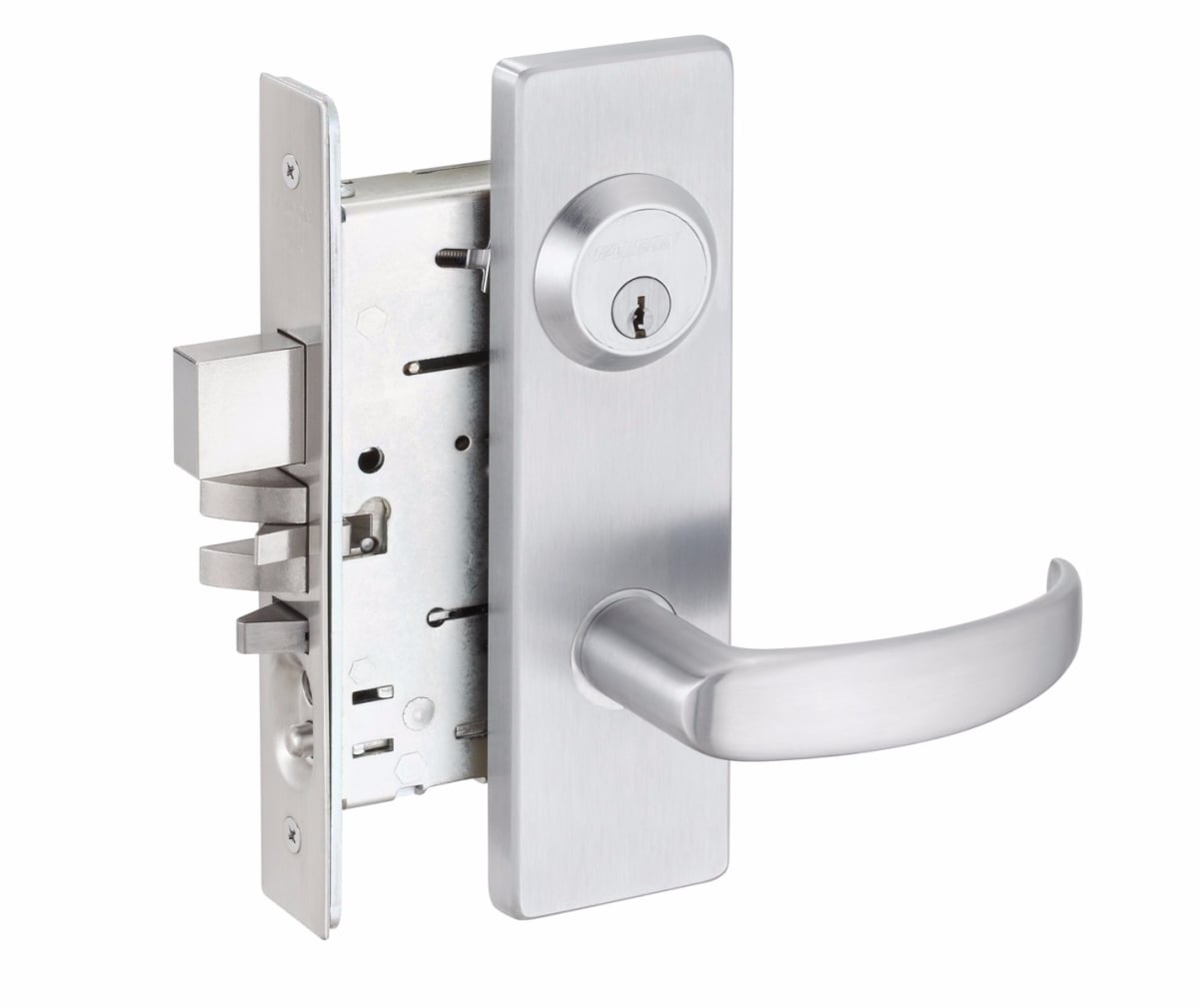 MA301-DN-626 MA Series Privacy Mortise Lock with 4.875 in. ANSI Strike, 626-US26D Satin Chrome