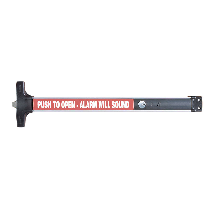 V40-628-EE-CD-48-RWE 48 in. Delayed Egress Rim Exit Device with Power Supply - Satin Aluminum Clear