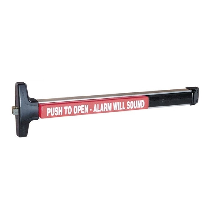 V40-711-EB-CD-36-RWE 36 in. Exit Alarm with Battery & Baseplate - Black Anodized