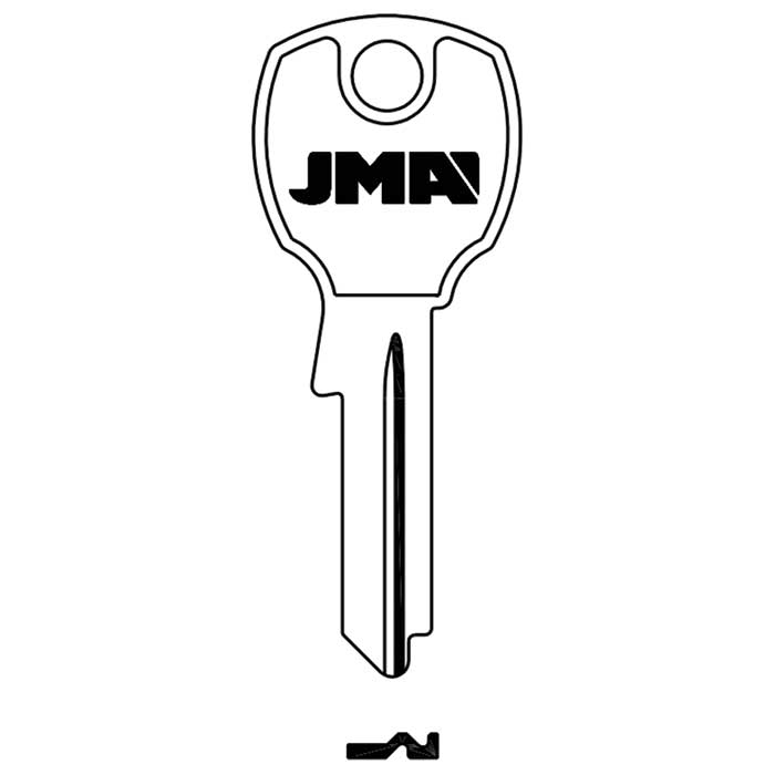 NA12-JMA 1069LA Brass Key Blank